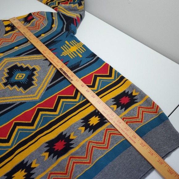 Empyre Knit‎ Pullover Sweater Men M Aztec Pattern Streetwear Outdoor Layer - Picture 10 of 11